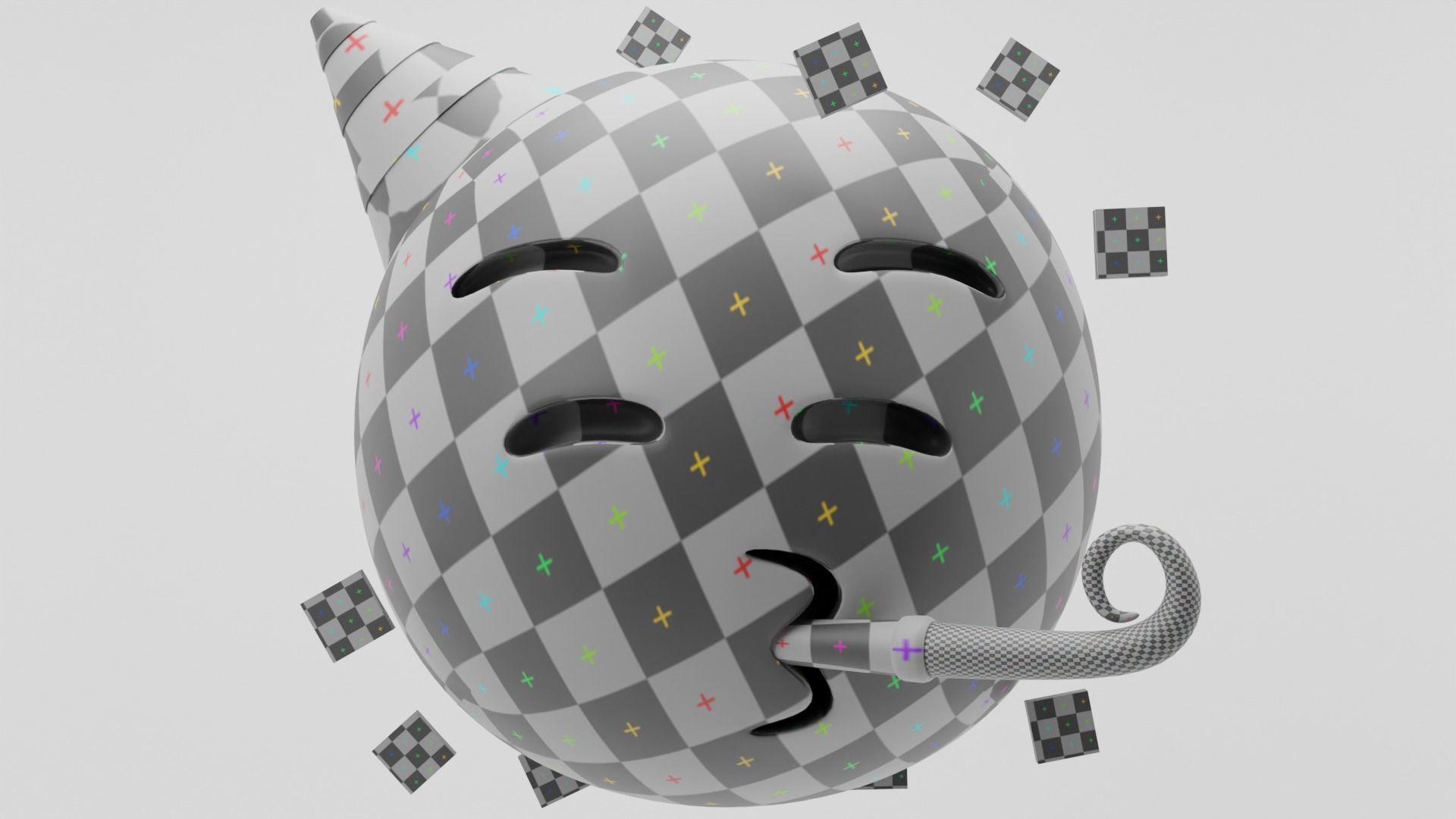 Party Emoji 3D model_3
