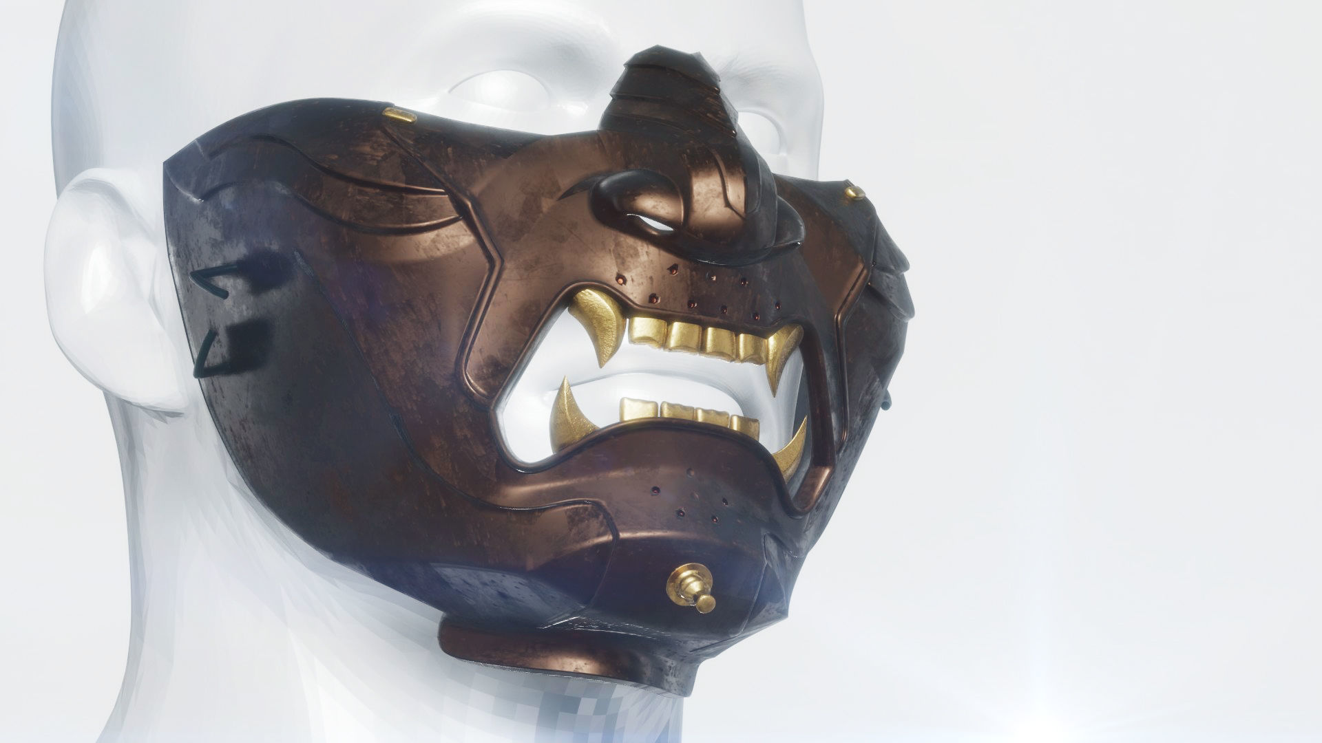 Ghost of Tsushima Mask Free File free 3D model 3D printable CGTrader
