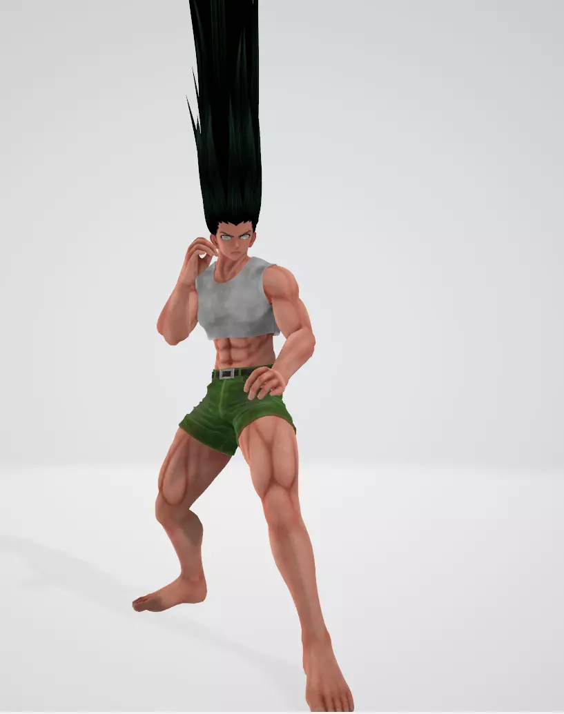 gon transformation 3D model