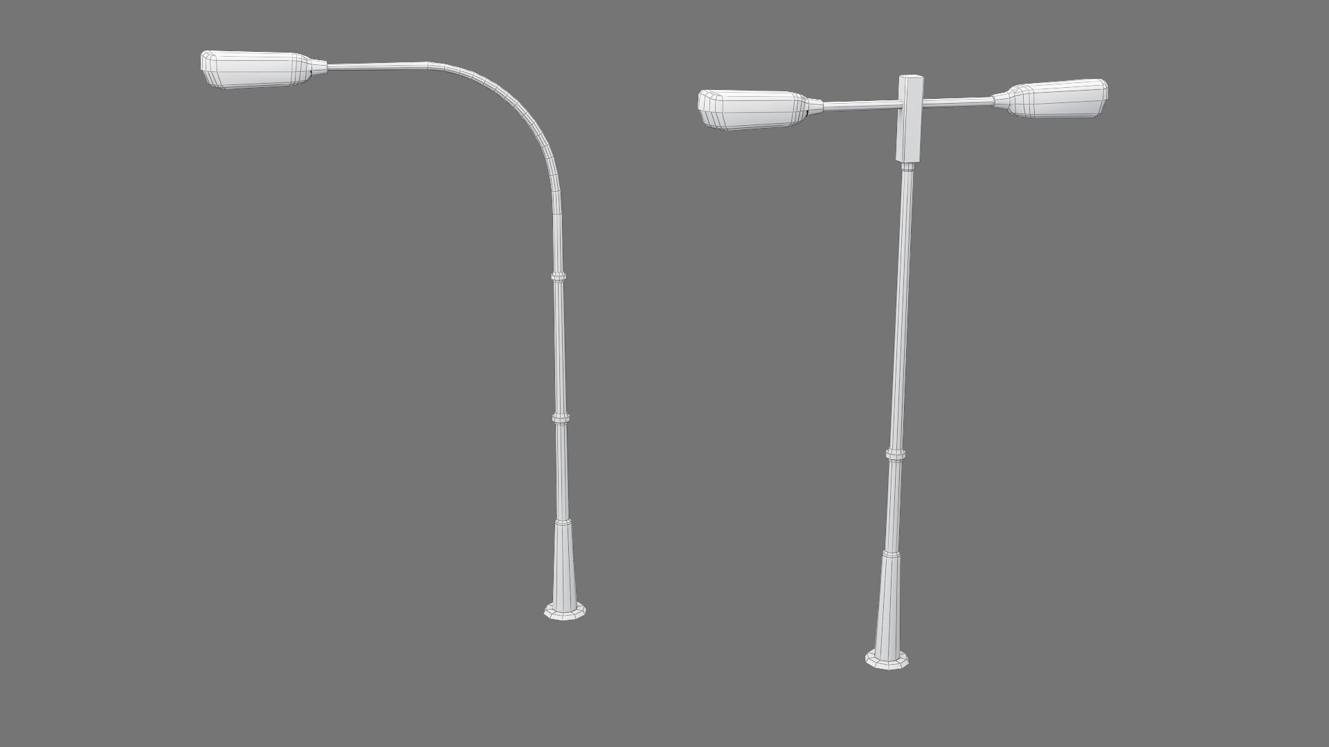 Traffic Sign Board Low-poly 3D model_8