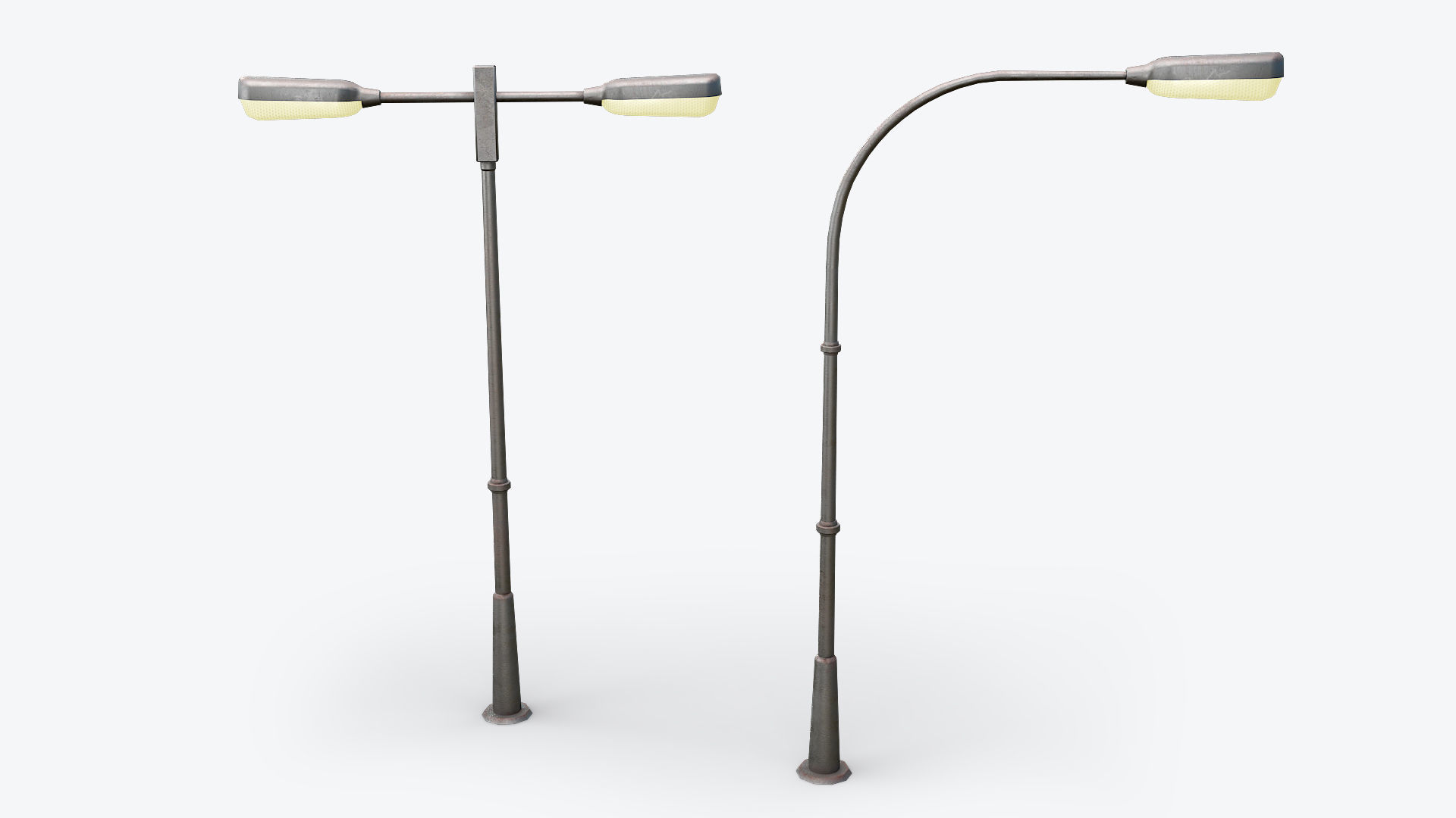 Traffic Sign Board Low-poly 3D model_2