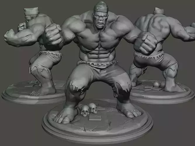 Dancing Coffin Meme Monster Gulk 3D print model