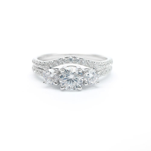 3DM Format Bridal set rings files jewelry for women 3D print model