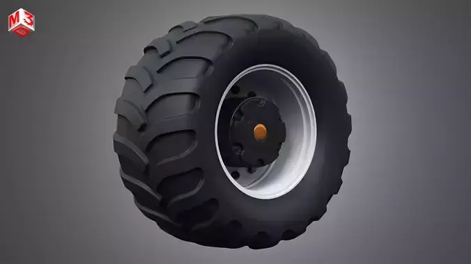Farm Machine Tire 3D model
