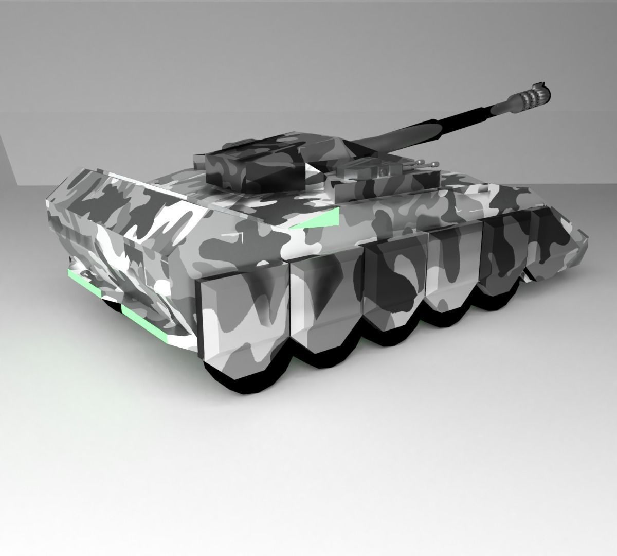 Tank future sci-fi 3D 3D model_1