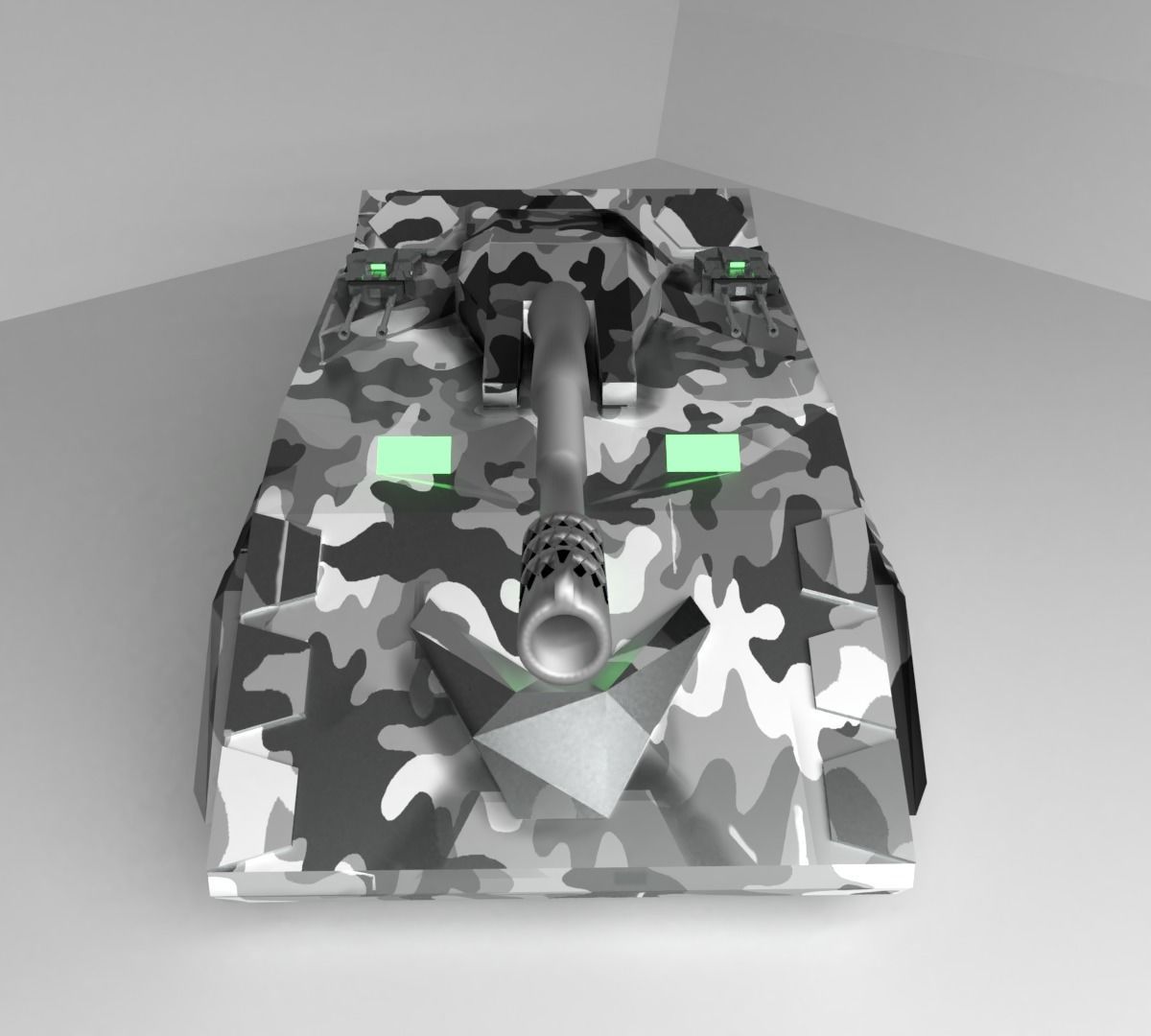 Tank future sci-fi 3D 3D model_2