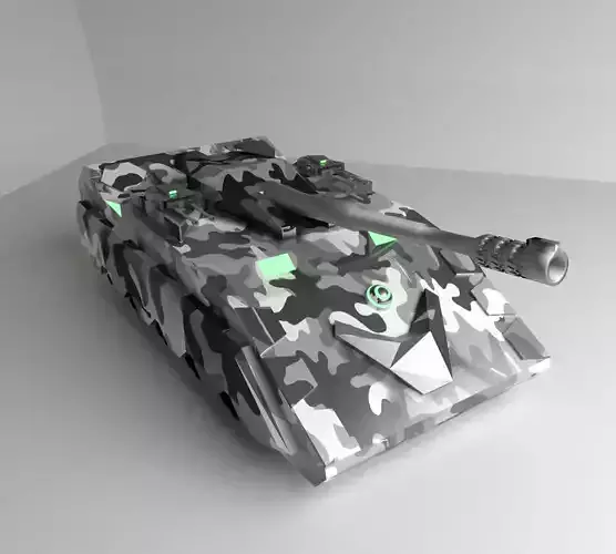 Tank future sci-fi 3D 3D model Tank future sci-fi 3D 3D model