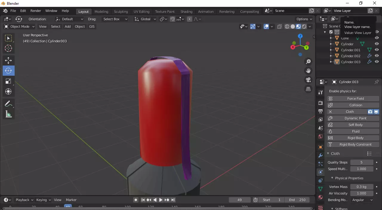 Hanging Belt Free low-poly 3D model