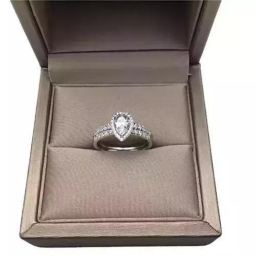 3DM Format Pear ring set jewelry files for sale