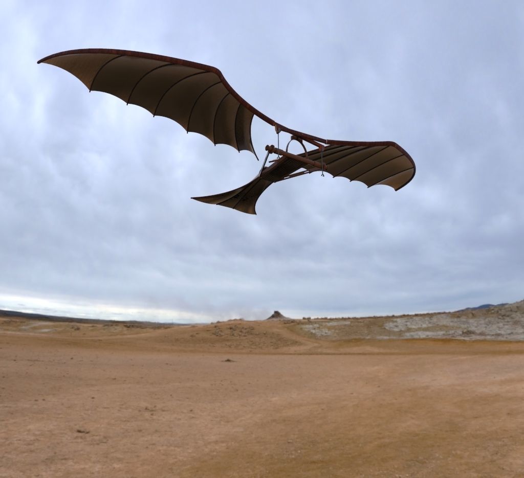 Leonardo Da Vinci Ornithopter 3D print model_5