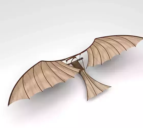 Leonardo Da Vinci Ornithopter 3D print model