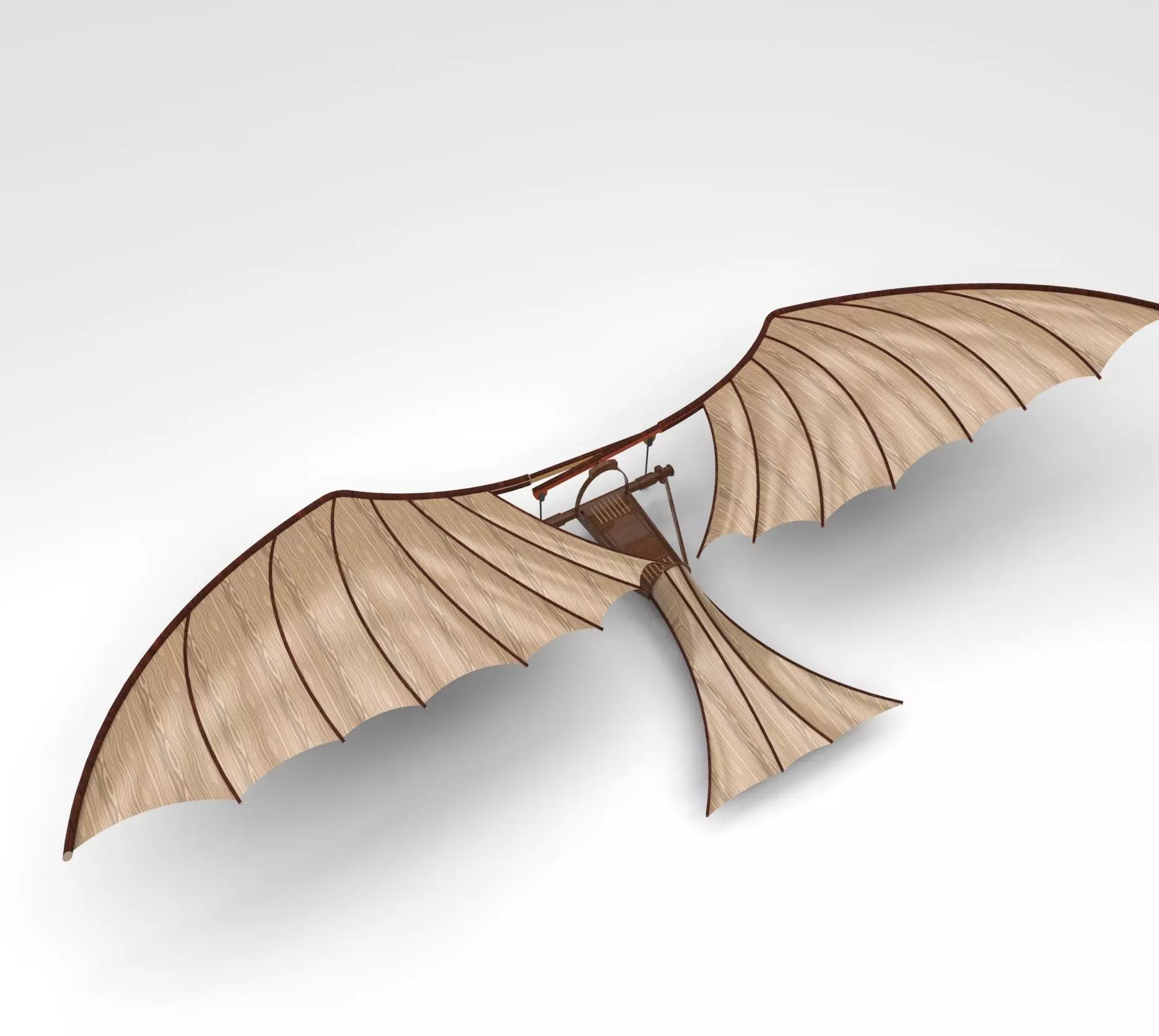 Leonardo Da Vinci Ornithopter 3D print model_0