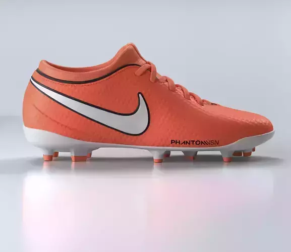 Orange Football Boots 3D model
