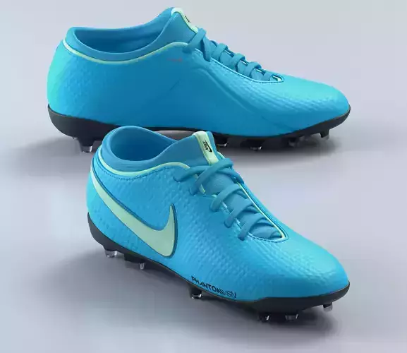 Blue Football Boots 3D model
