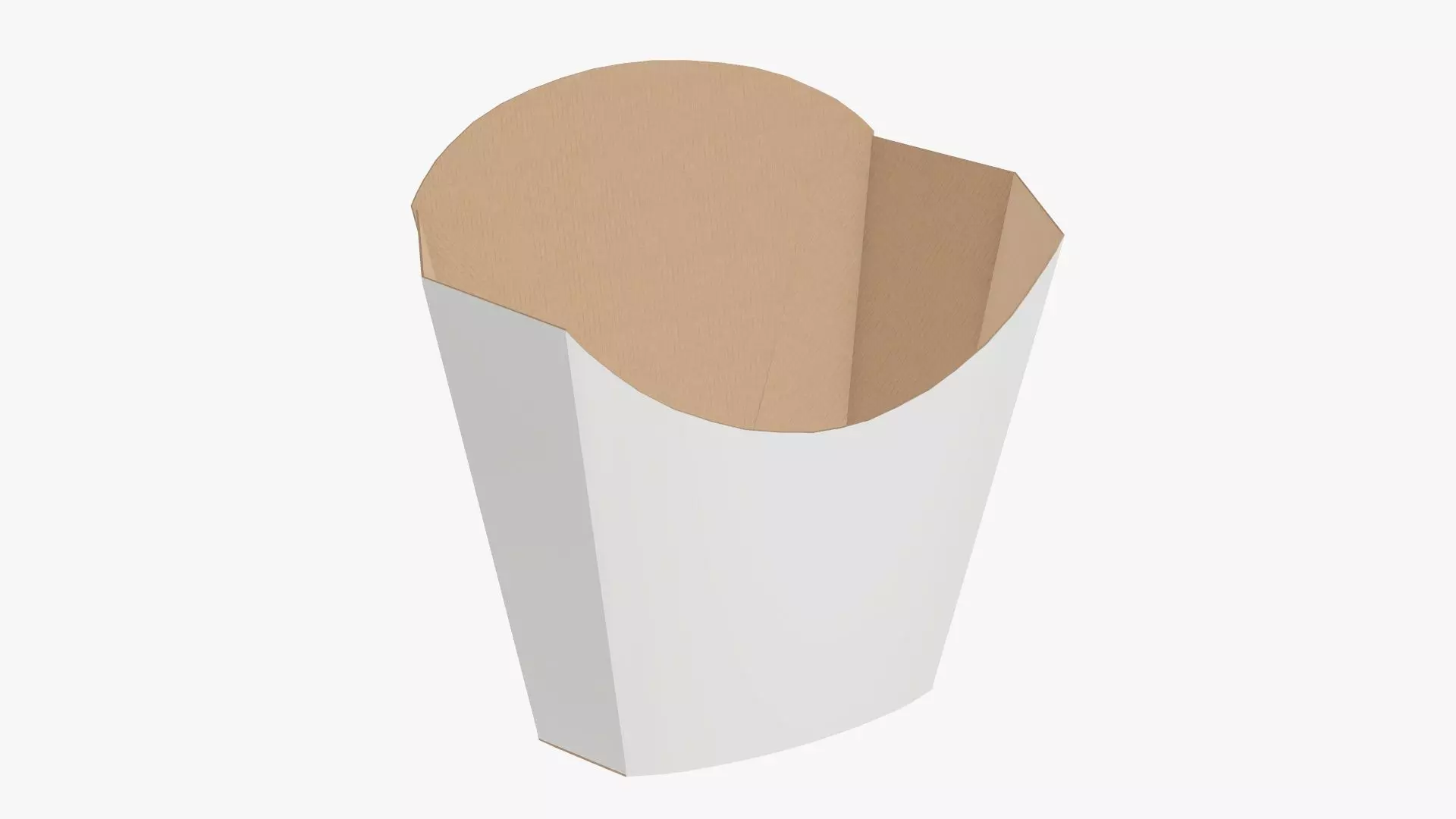 Fast food french fries paper box 01 3D model_0