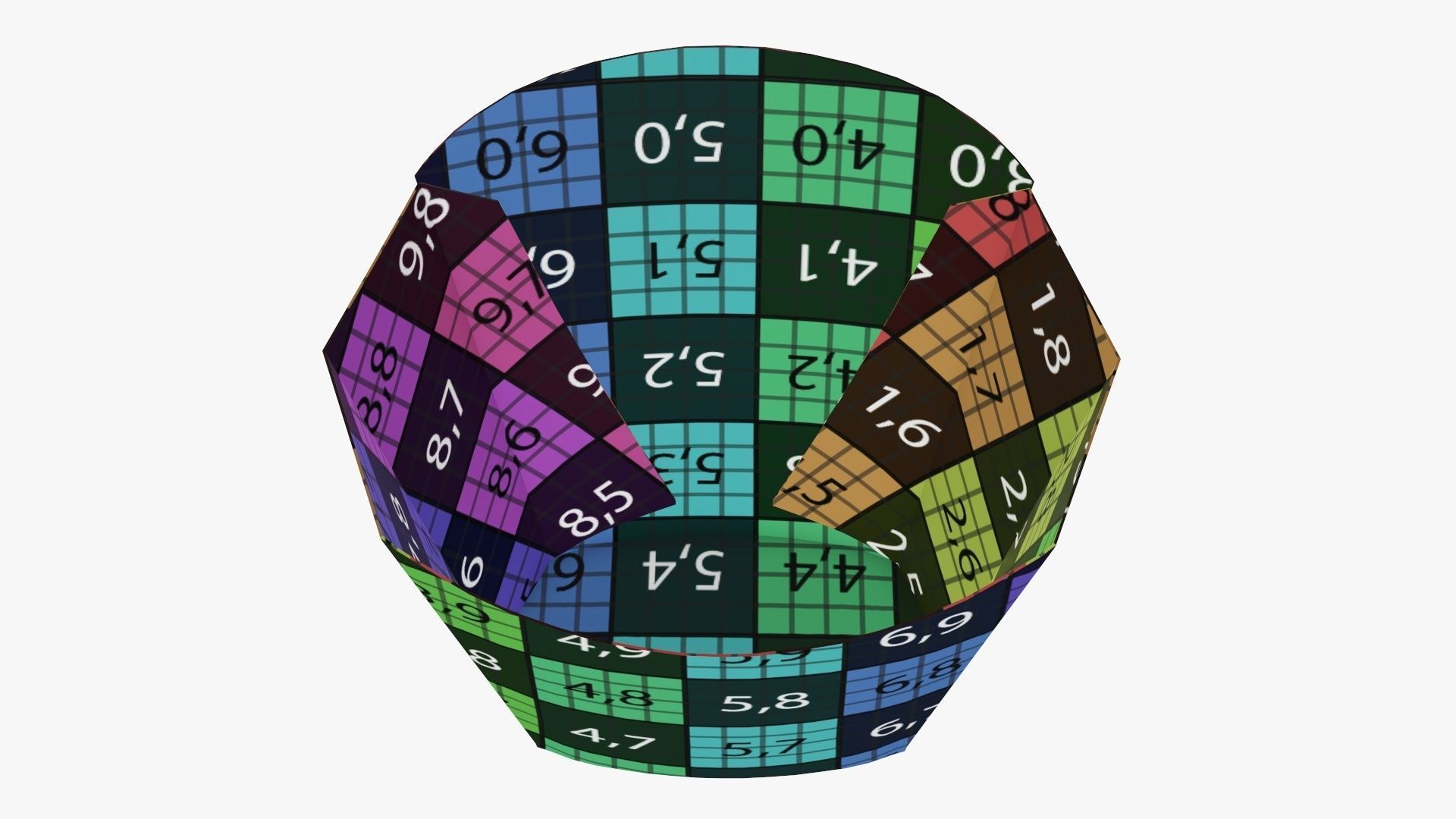 Fast food french fries paper box 01 3D model_13