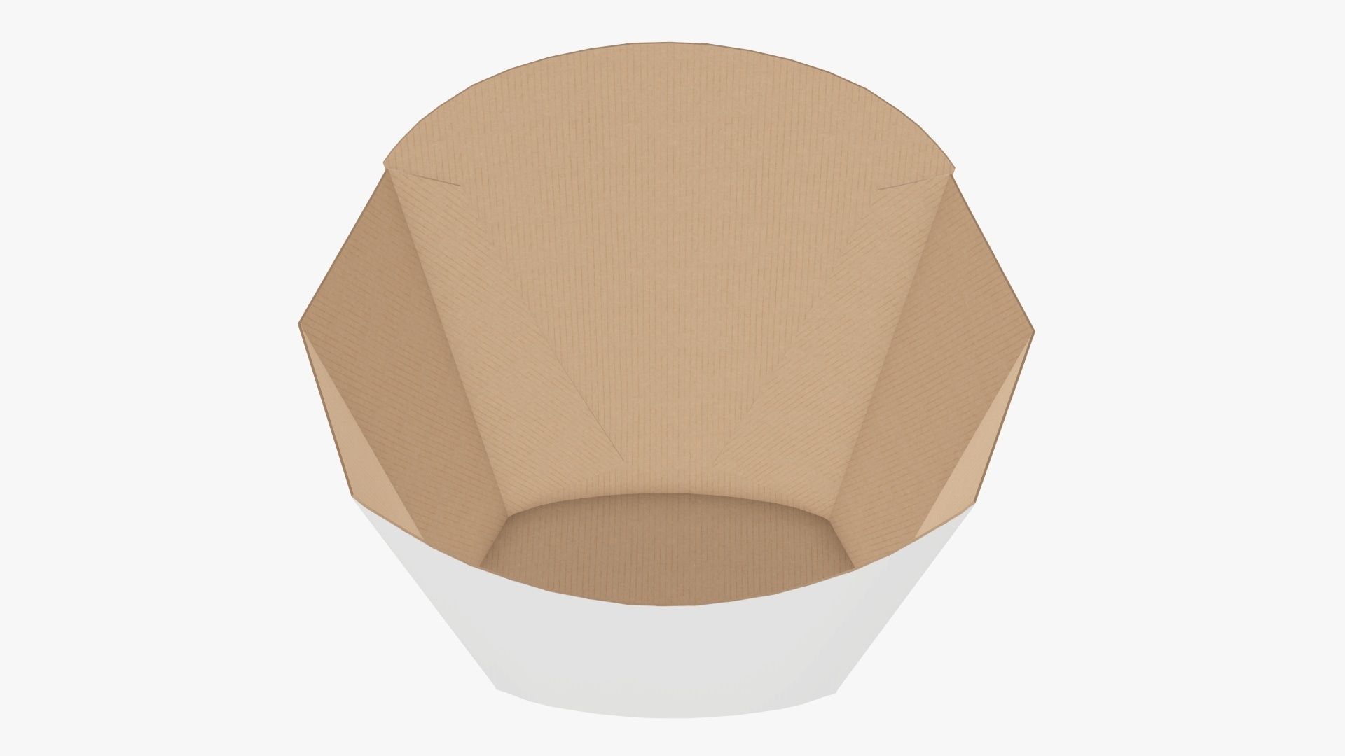 Fast food french fries paper box 01 3D model_3