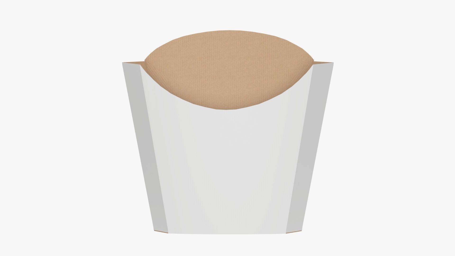 Fast food french fries paper box 01 3D model_1