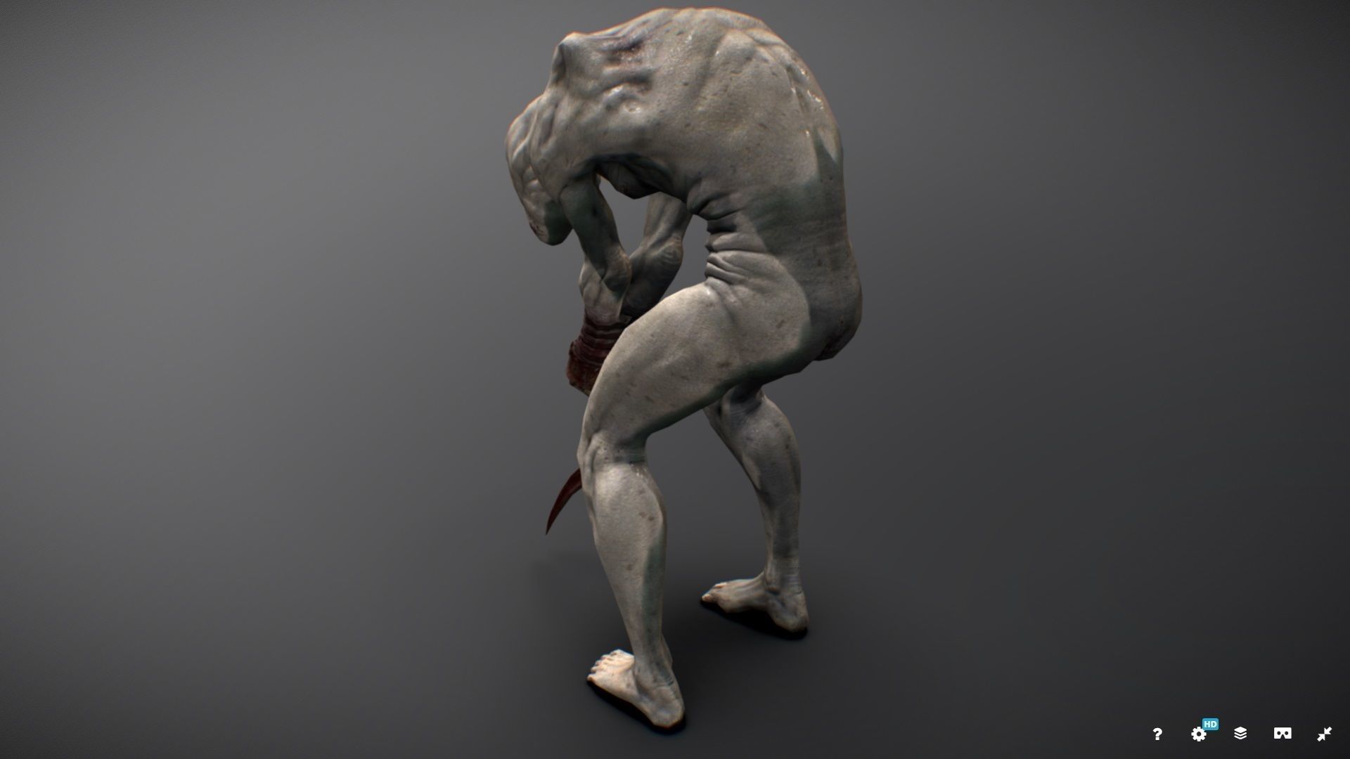 Monster Bladez Low-poly 3D model_1