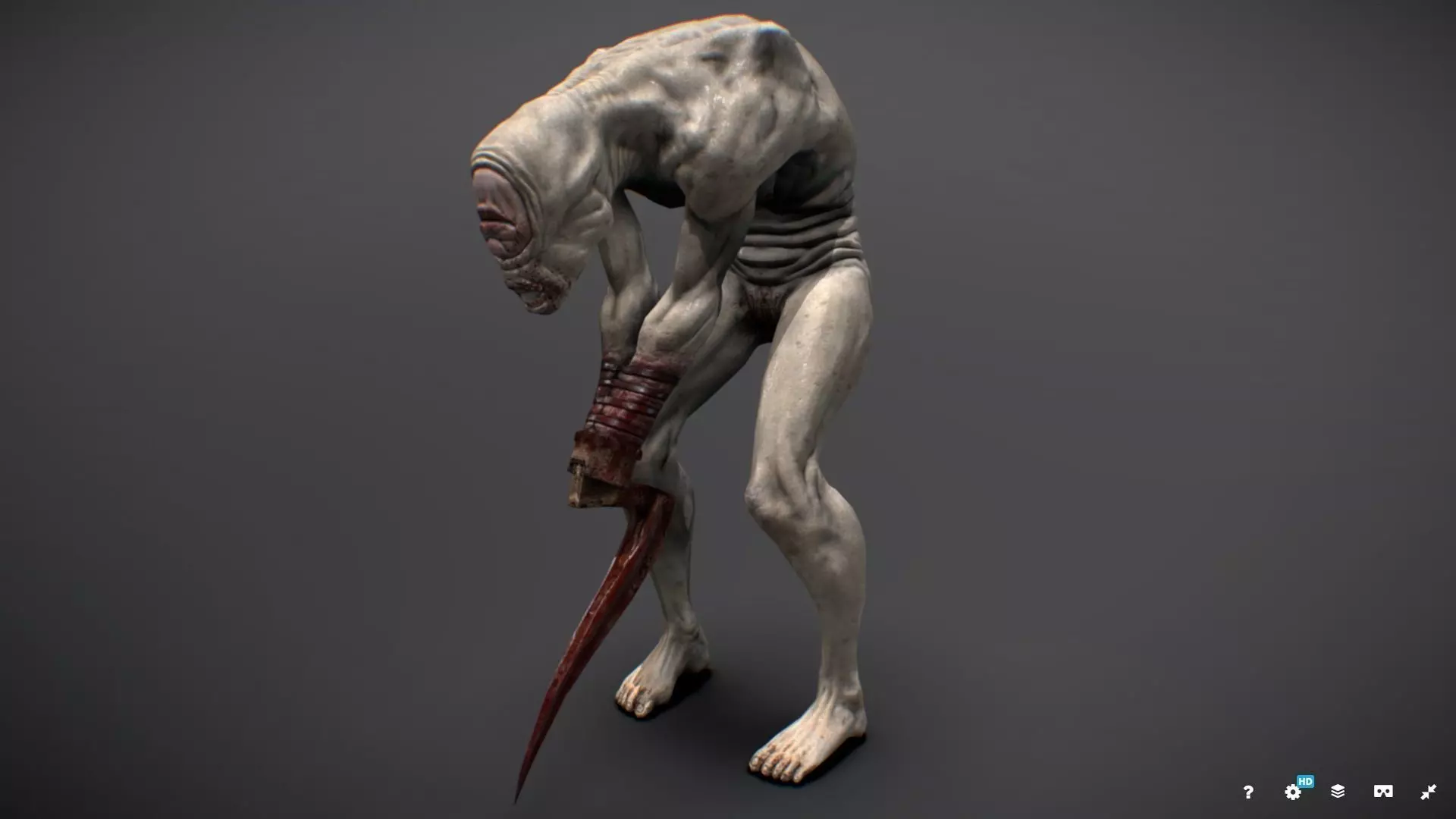 Monster Bladez Low-poly 3D model_0