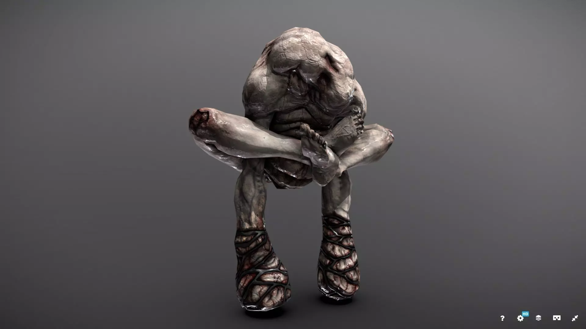 Monster Furunkul Low-poly 3D model_0