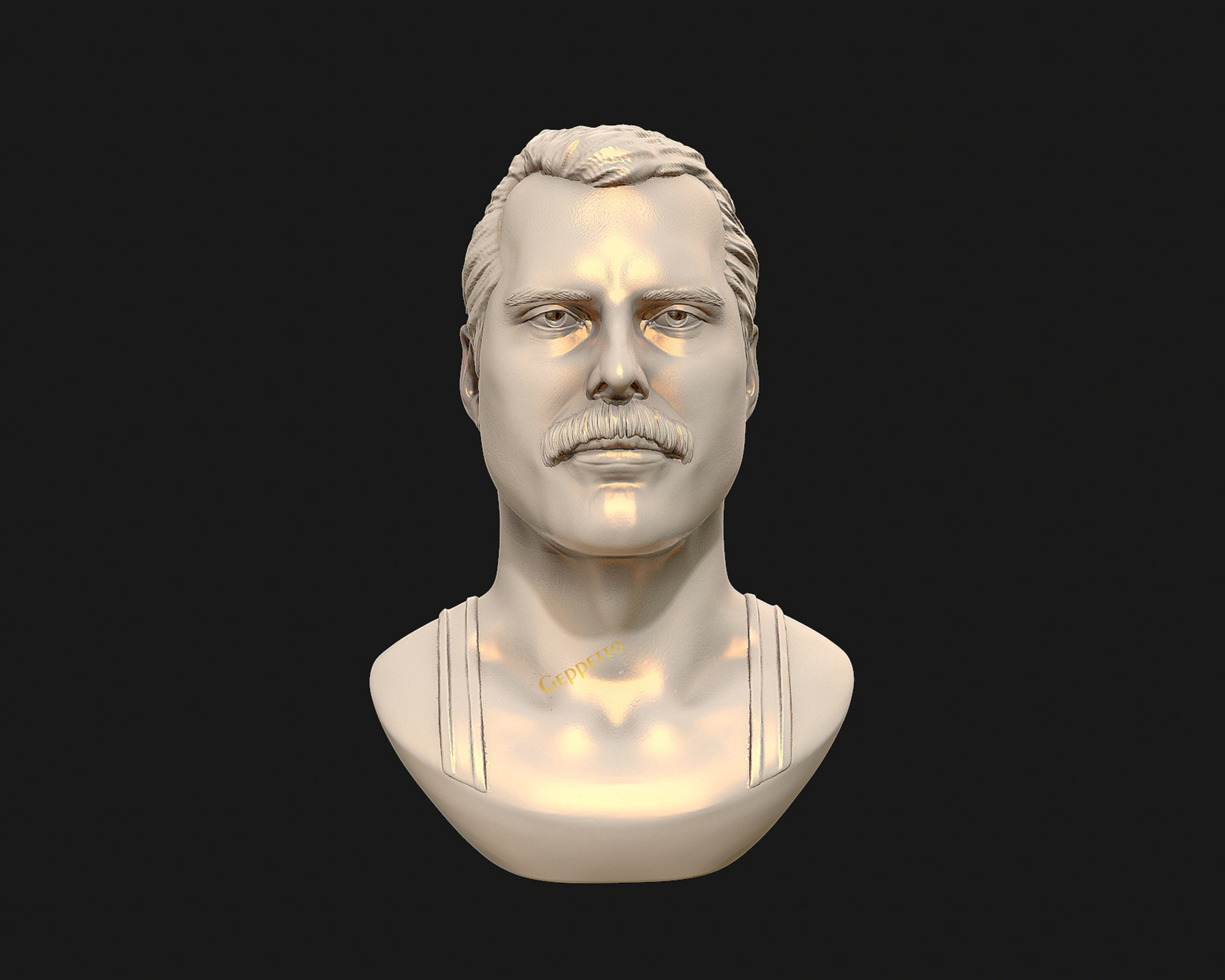 Freddie Mercury 3D printable portrait 3D print model_19