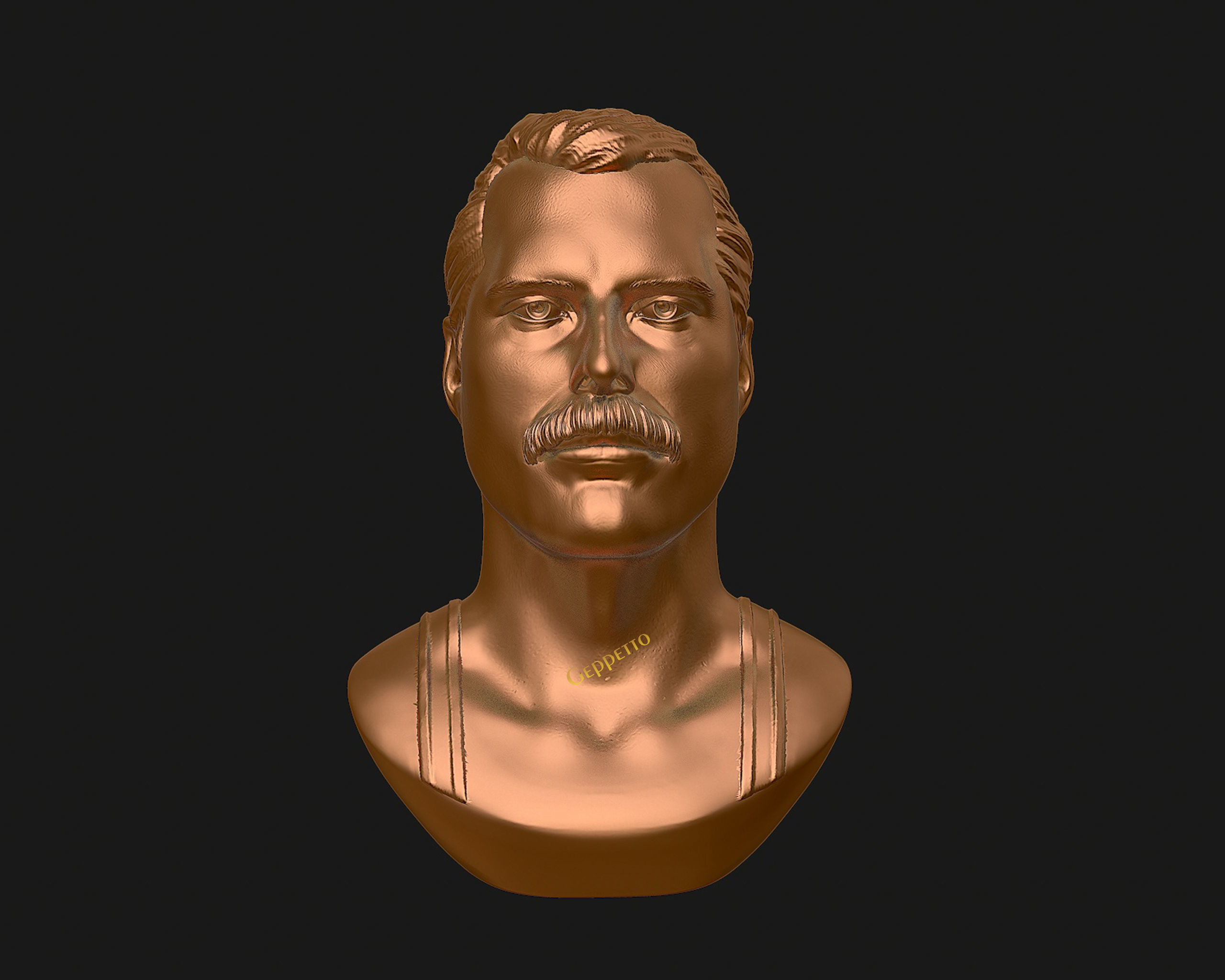 Freddie Mercury 3D printable portrait 3D print model_29