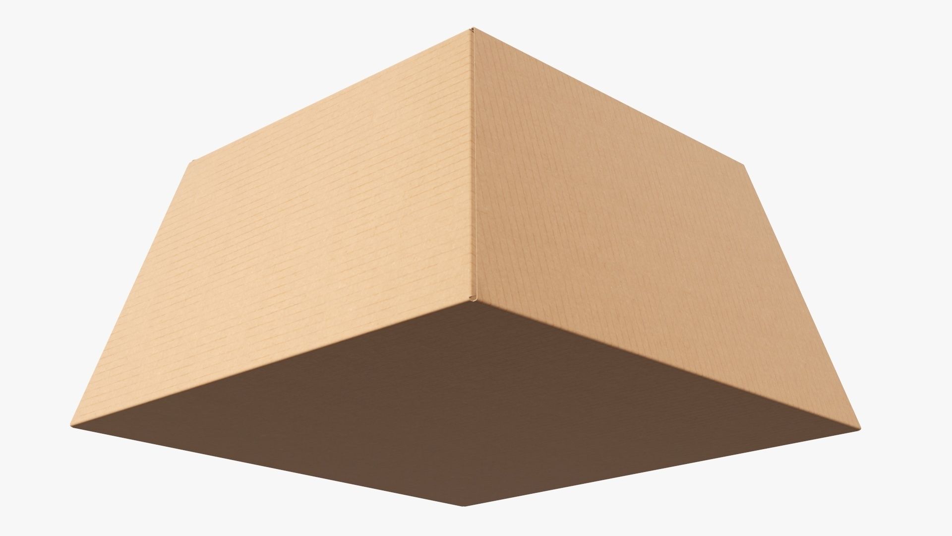 Birthday cake carrier corrugated cardboard box 3D model_2