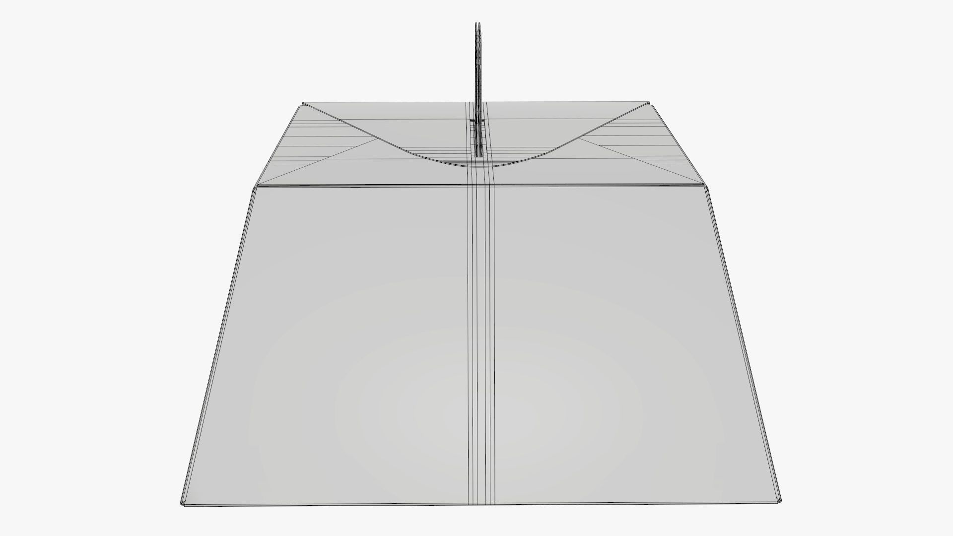 Birthday cake carrier corrugated cardboard box 3D model_9