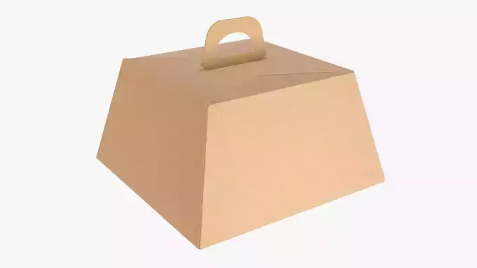 Birthday cake carrier corrugated cardboard box