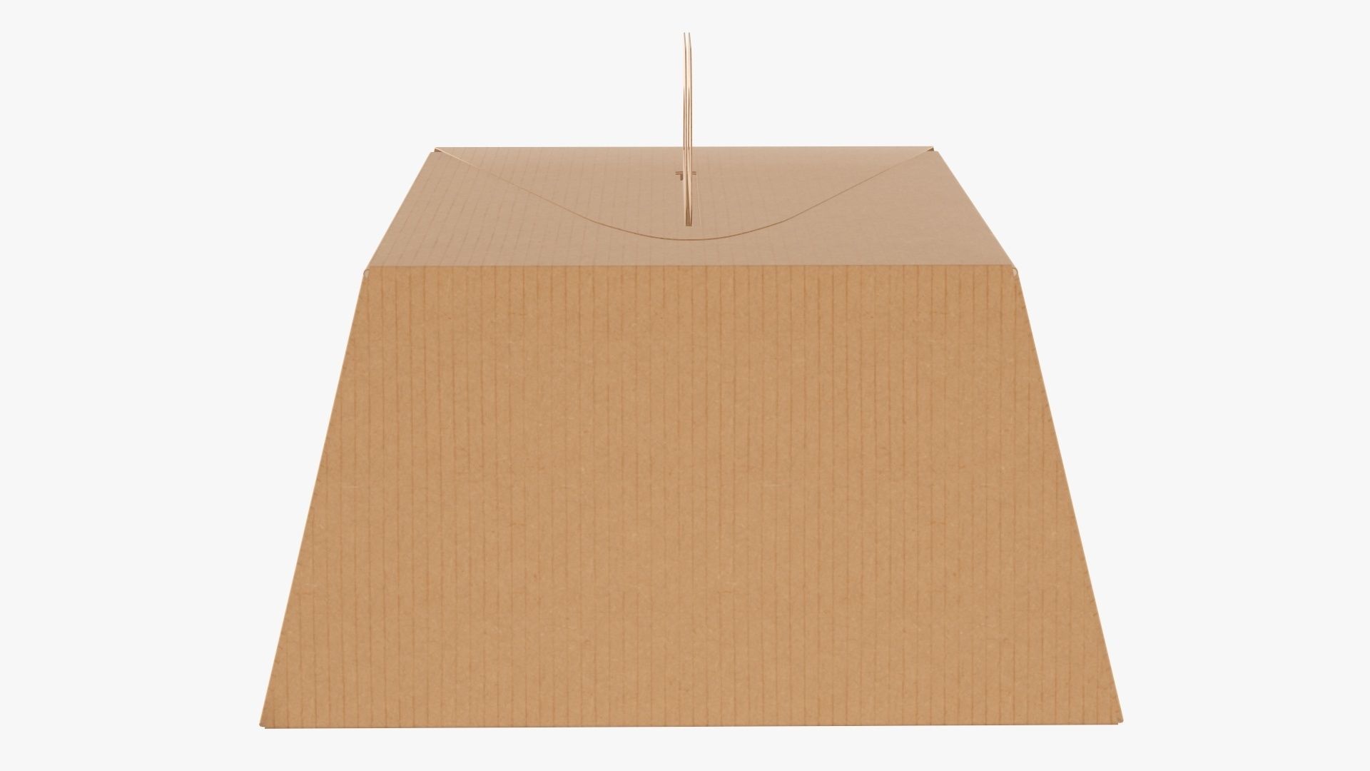 Birthday cake carrier corrugated cardboard box 3D model_4
