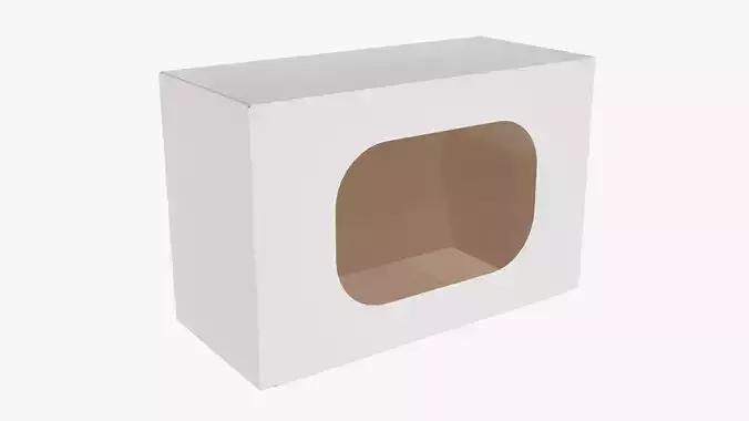 Cardboard box with display window 01