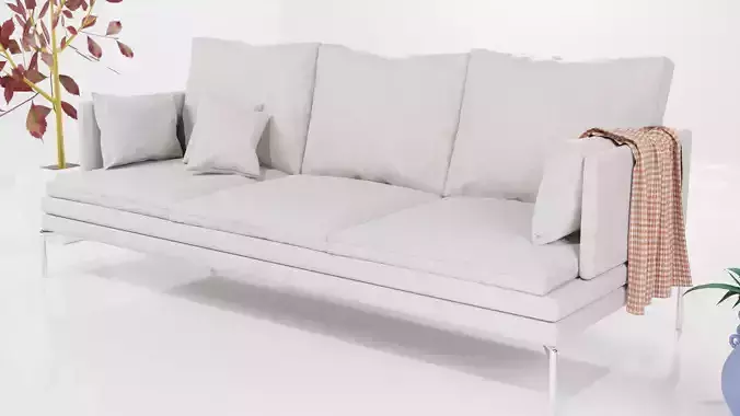 3D model Realistic Couch sofa