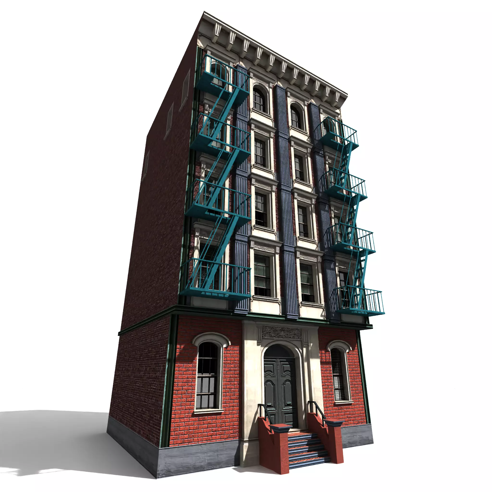 Nyc Building 12 type 2 Low-poly 3D model_0