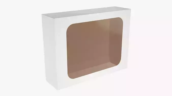 Cardboard box with display window 04