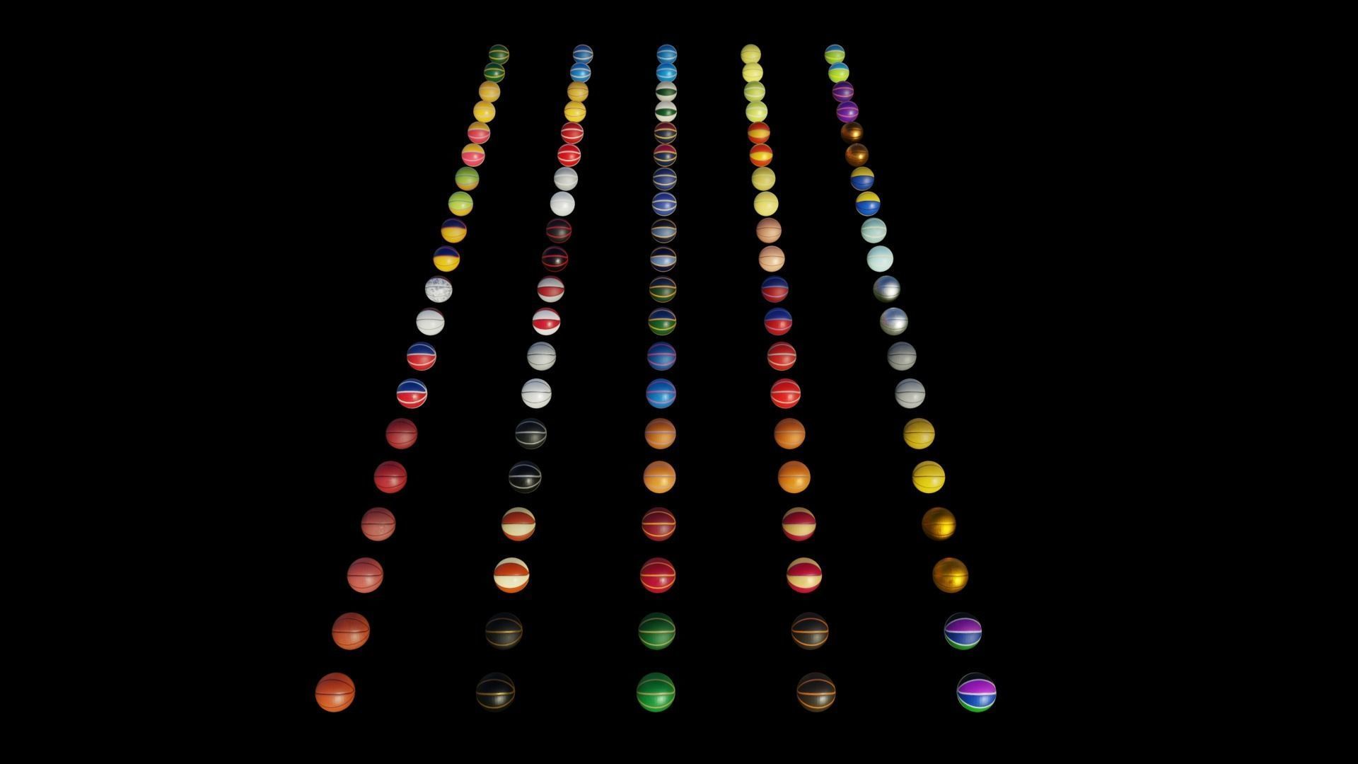 TOUCH MY BASKETBALLS 100 ball game assets pack by mkaplunow Low-poly 3D model_4