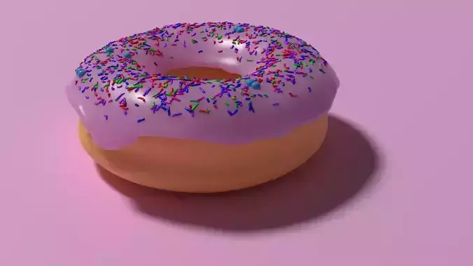 Doughnut donut with sprinkles