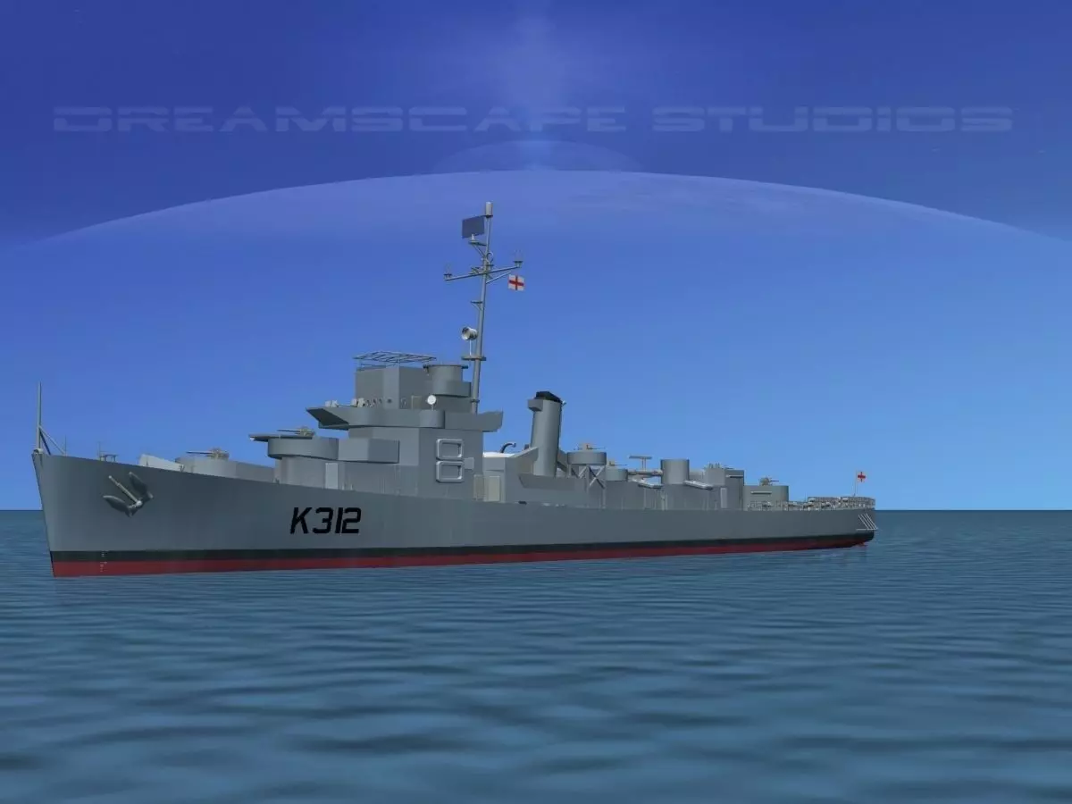 UK Captains Class Frigate Berry 3D model