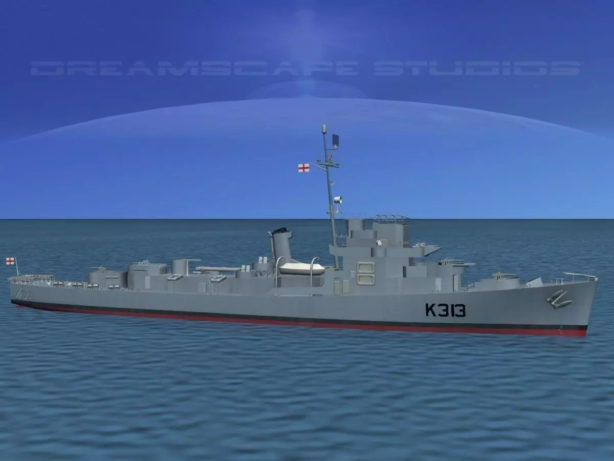 UK Captains Class Frigate Blackwood 3D model_0