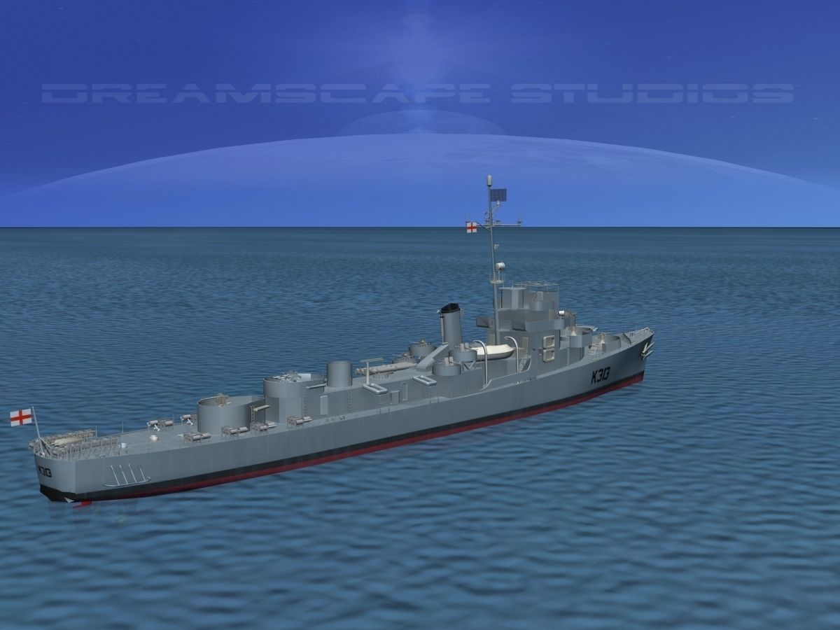 UK Captains Class Frigate Blackwood 3D model_4
