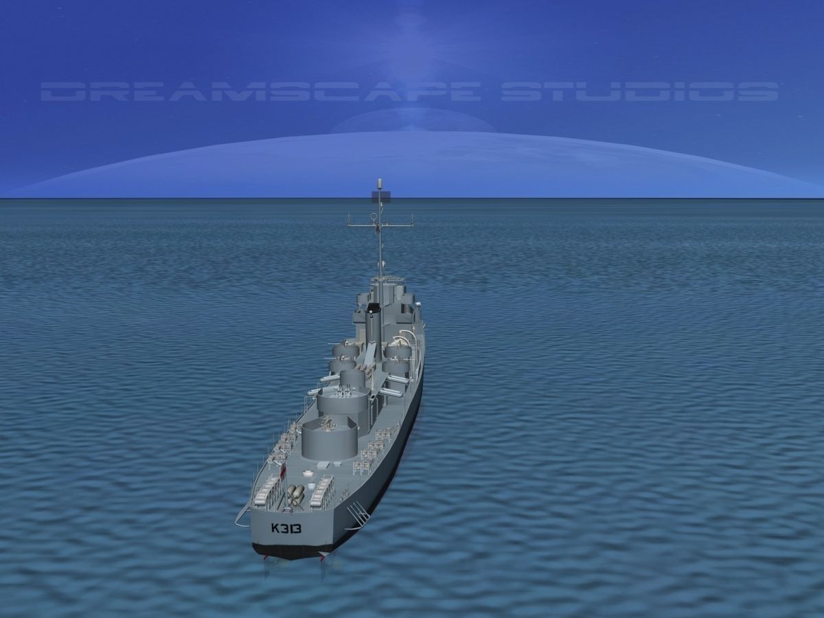UK Captains Class Frigate Blackwood 3D model_5