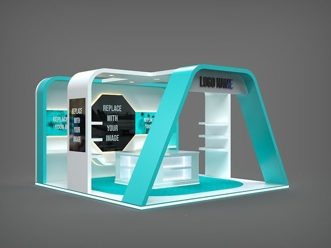 Booth Exhibition 1 3D model