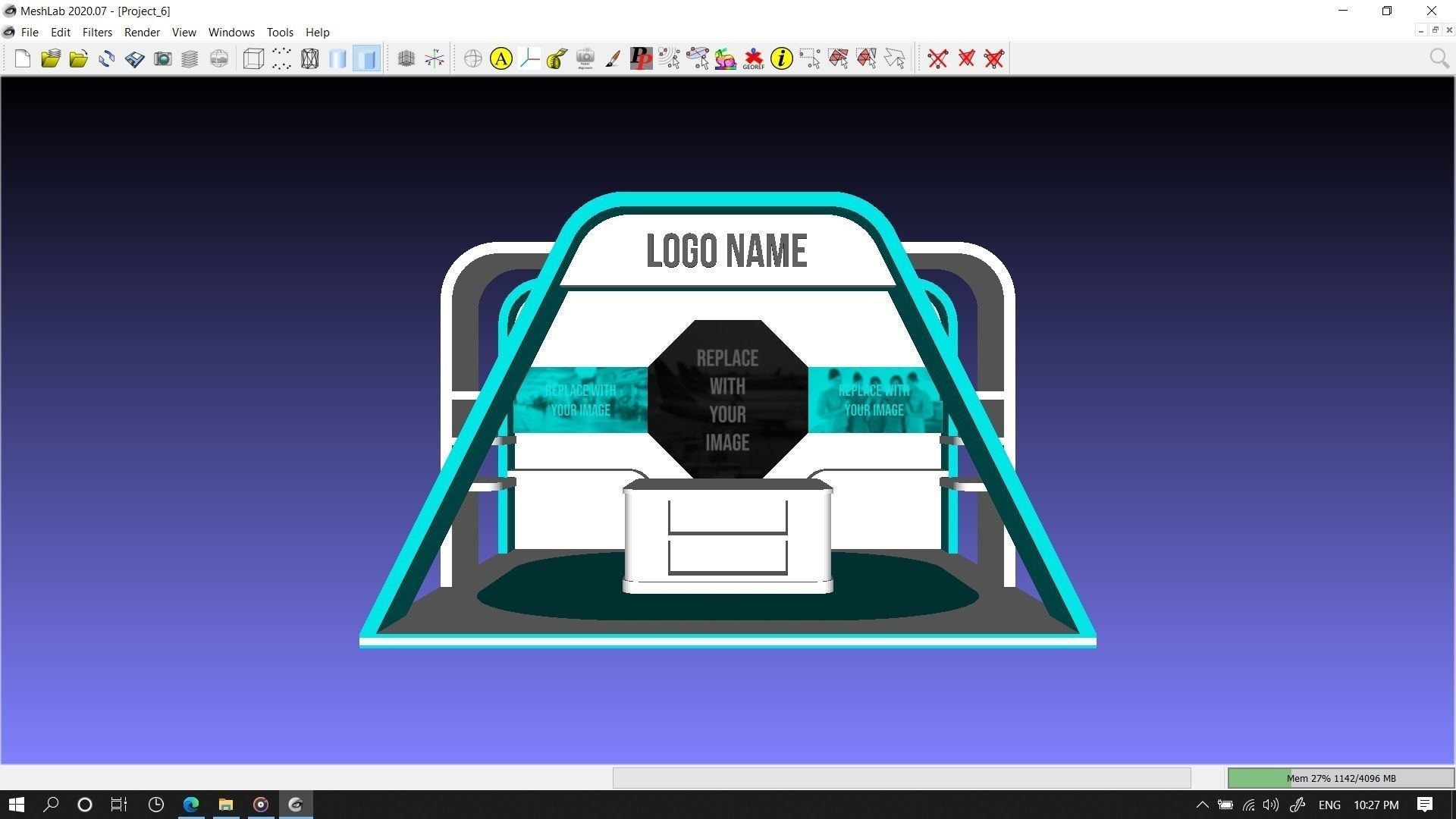 Booth Exhibition 1 3D model_6