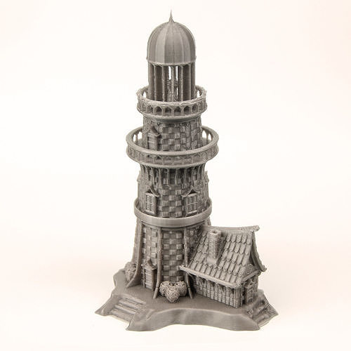 MEDIEVAL LIGHTHOUSE 3D print model