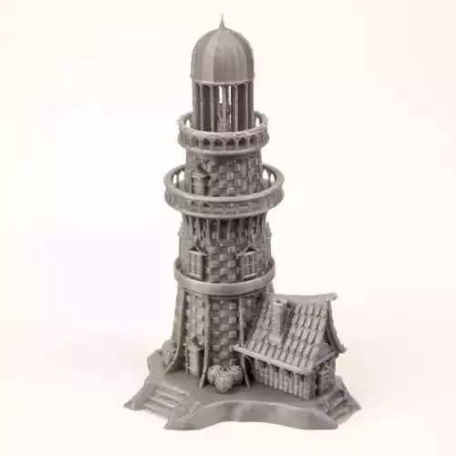 MEDIEVAL LIGHTHOUSE 3D print model