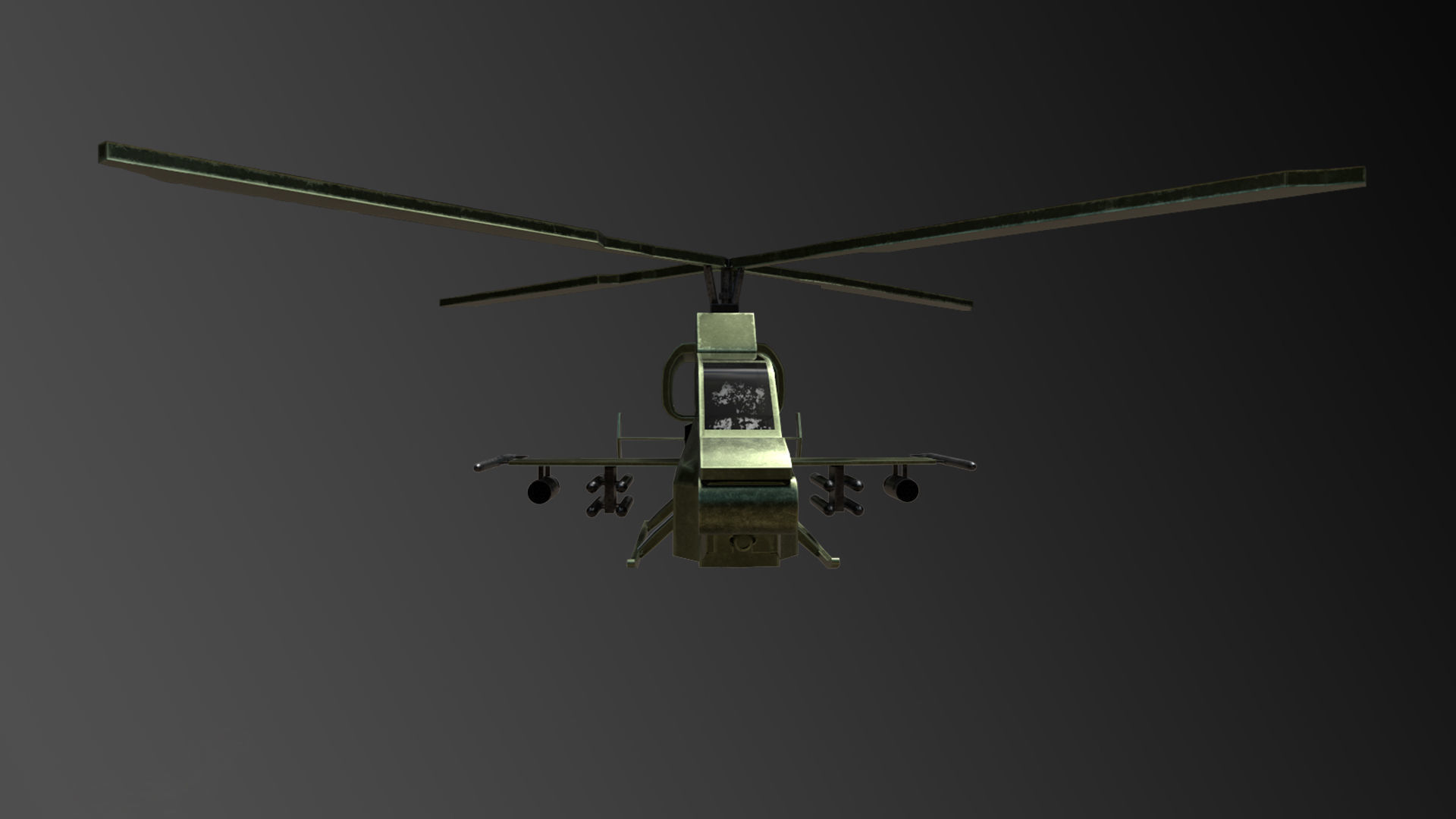 Bell Ah 1Z vIPER BY Bagera 3005 Low-poly 3D model_1