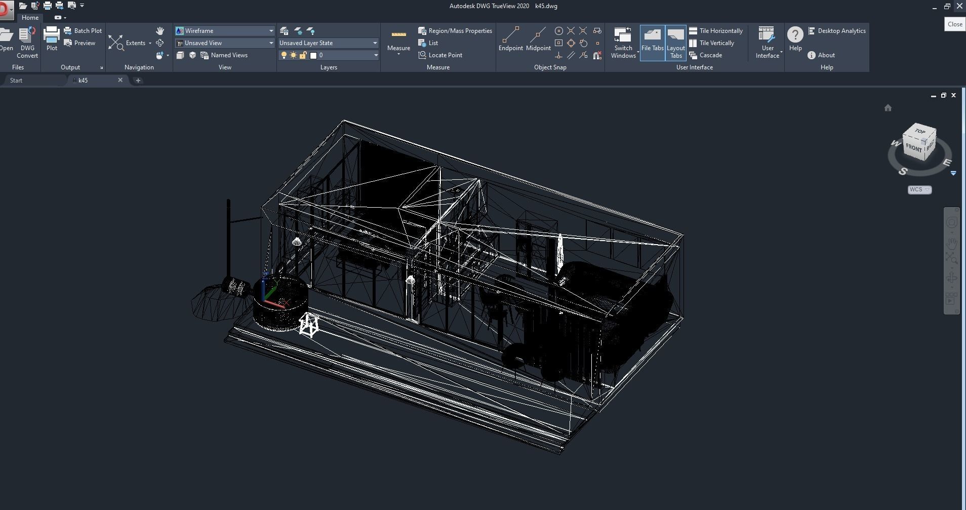 modern vacation residential house on 40m2 3d model Low-poly 3D model_14