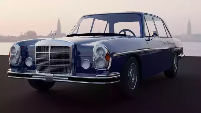 mercedes benz 300sel 63 1972 3D model