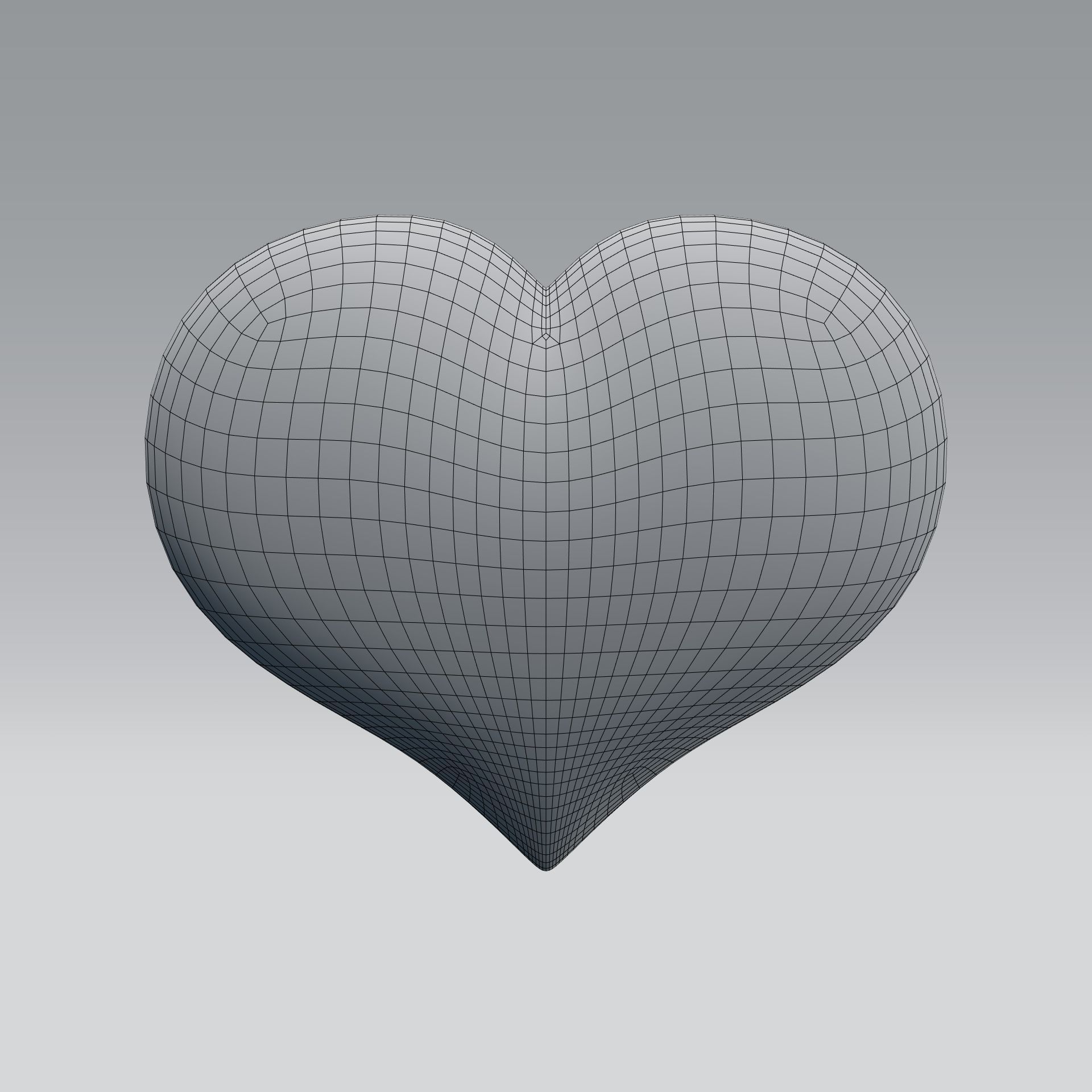 heart floating in air 3D model_5