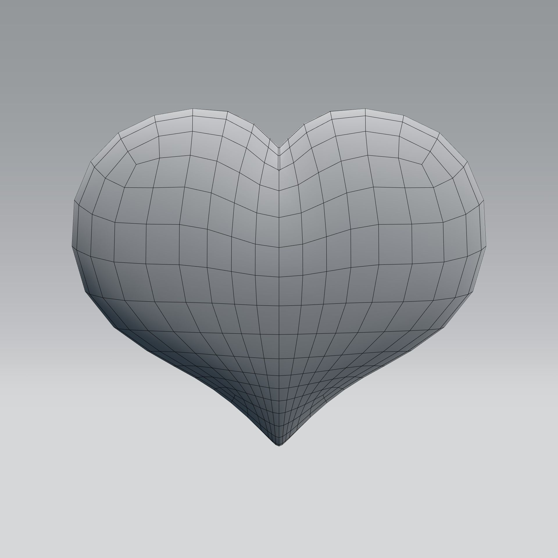 heart floating in air 3D model_6